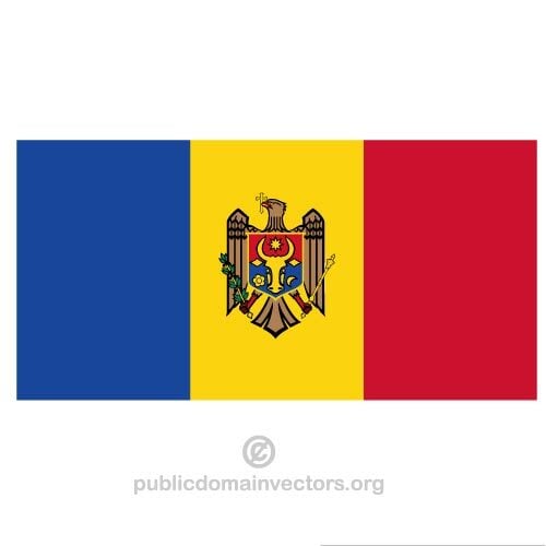 Moldauischen Vektor Flagge