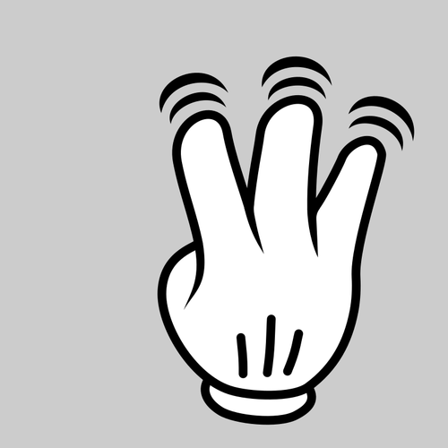 Cartoon-Handschuhe