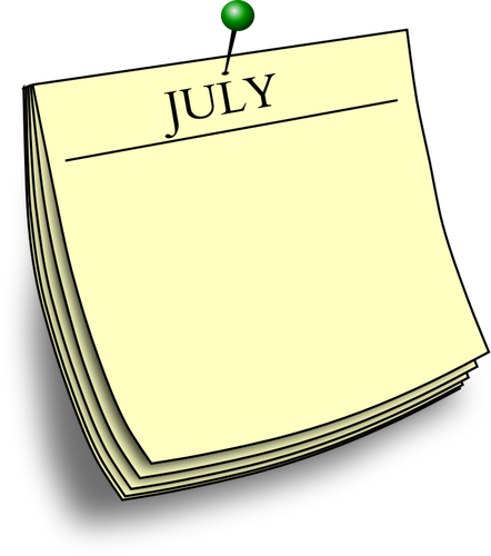मासिक नोट-जुलाई