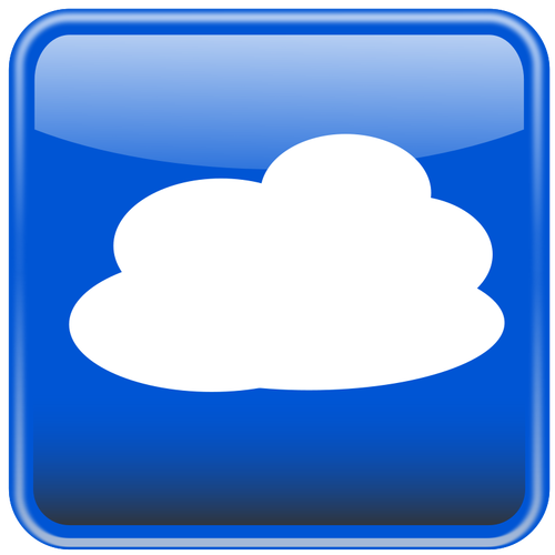 Cloud computing-knappen vektor