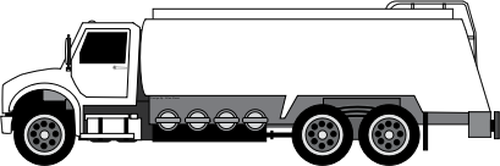 Нефтяной танкер грузовик векторной графики