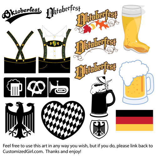 Oktoberfest pictogrammen, logo
