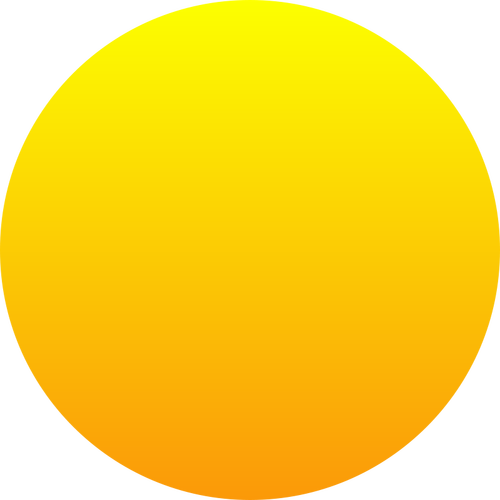 オレンジ色の太陽ベクトル画像