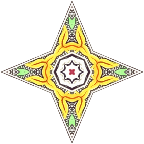 Ornamental star illustration