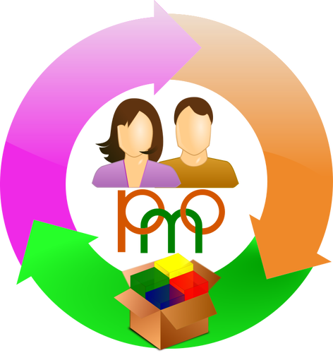 PMO office icon vector image