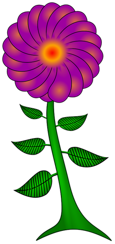 Violetti paisley kukka