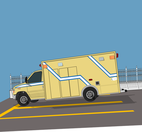 Quebec provinsen ambulanse bilen på veien vektoren bildet