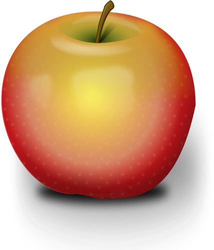 Illustration vectorielle de pomme légère opacité
