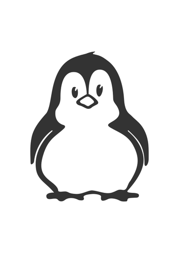 Vettore del pinguino del fumetto