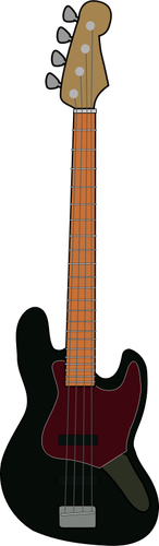 Illustrazione vettoriale di chitarra basso