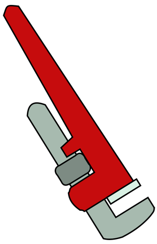 Pipe wrench vector illustration