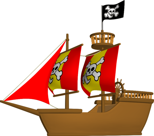 Pirátská loď obrázek
