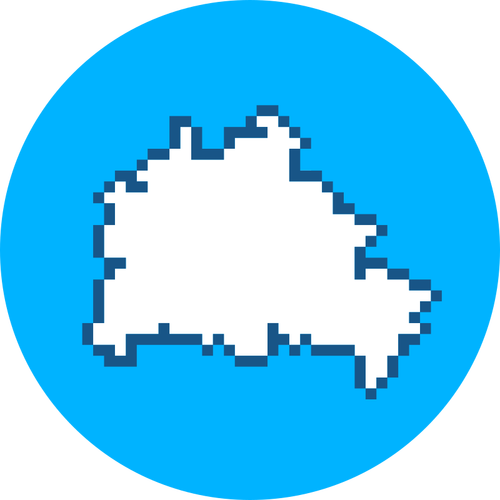 Logotipo de mapa de píxeles
