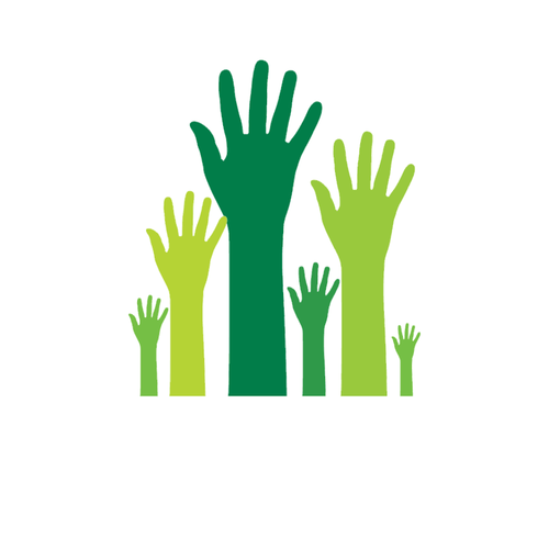 Zelená lidské ruce