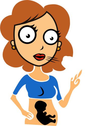 Raskaana oleva nainen tupakoi