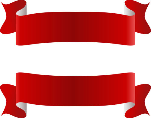 Punaisen ja valkoisen nauhan vektorikuva
