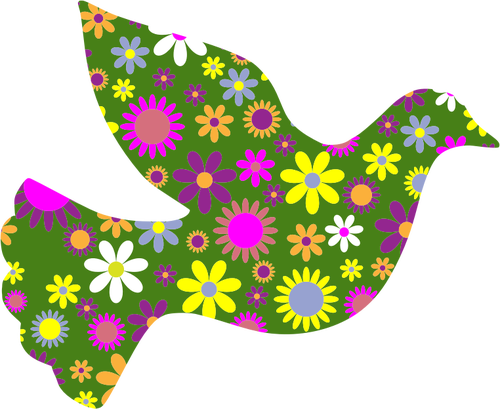 Gołębica Pokoju kwiatowy