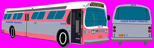 Transit bus vector afbeelding