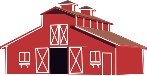 Boerderij huis vector illustraties
