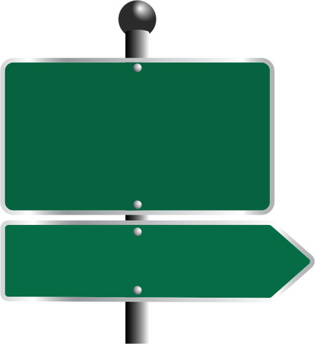 緑色の道路標識