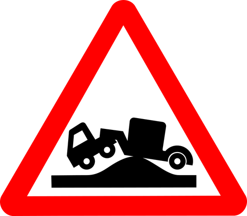 Znak drogowy w trójkącie