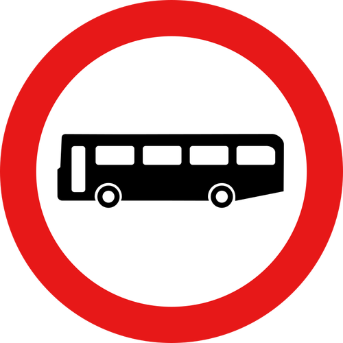 公共汽车交通标志