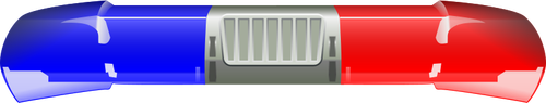 Lampu mobil polisi bar vektor ilustrasi