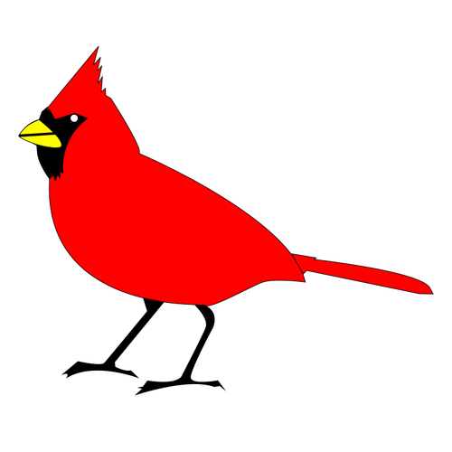 Image clipart vectoriel oiseau Cardinal