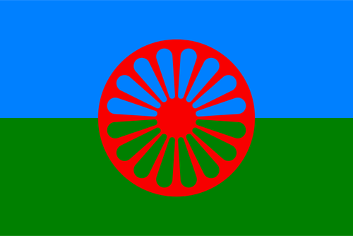 Romani フラグ ベクトル クリップ アート