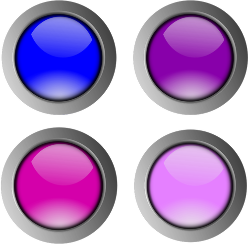 Image vectorielle de doigt taille boutons colorés