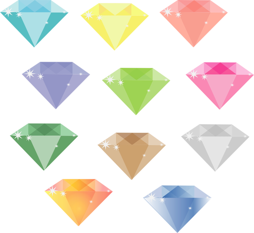 Fargerike diamanter