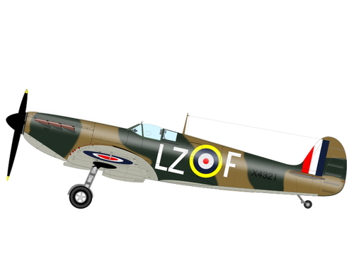 Grafika wektorowa samolotów Spititfire MK1