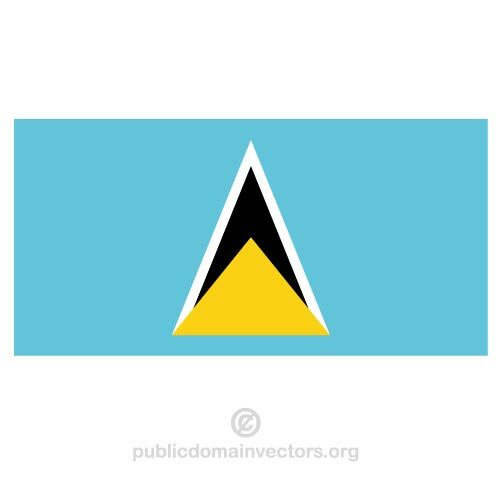 Saint Lucia vector flag