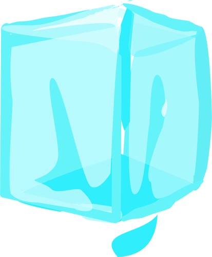 Ice cube vector image