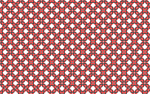 Red intertwined pattern