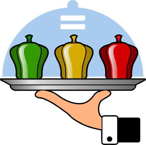 Ilustracja wektorowa idei logo "Służymy wszystkim"