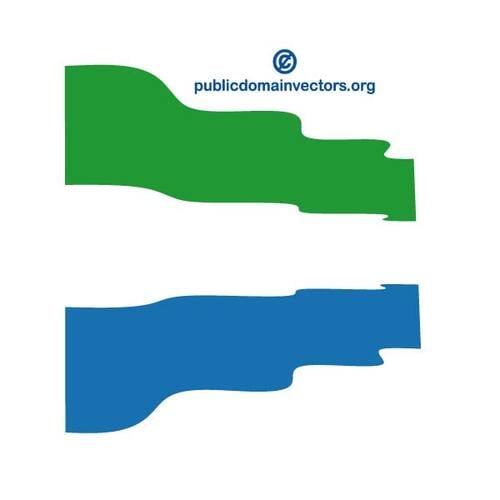 Sierra Leone vektor flagga