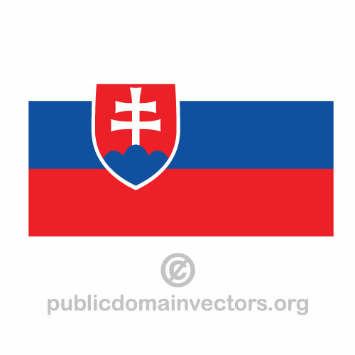 Словацкий флаг вектор