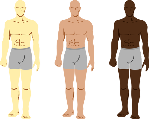 Vector de desen de trei bărbaţi masculin caractere