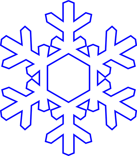 Blå snowflake