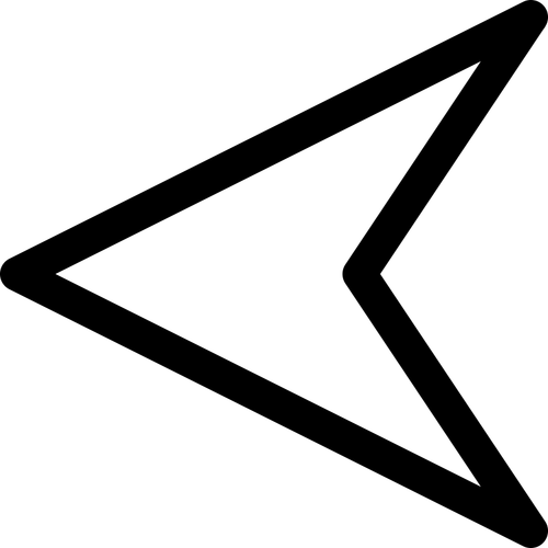 Flecha puntero izquierdo vector de la imagen