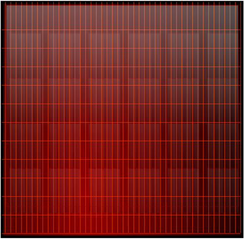 Vierkante zonnepaneel vectorillustratie
