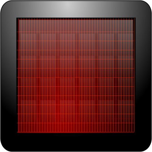 正方形の太陽電池パネルのベクトル画像