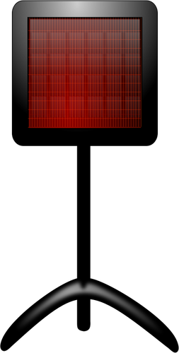 Panel solar con soporte de vector de la imagen