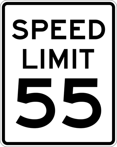 Maximale snelheid 55