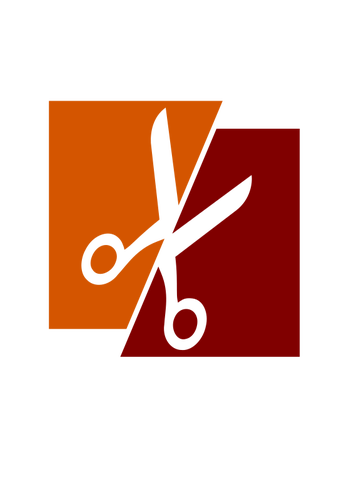 Scissors and colorful paper