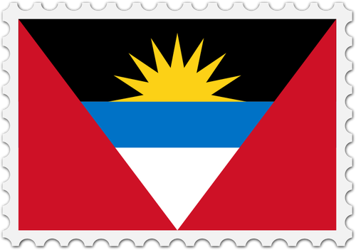 Antigua a Barbuda vlajky razítko