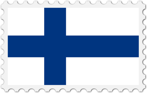 फिनलैंड झंडा स्टाम्प