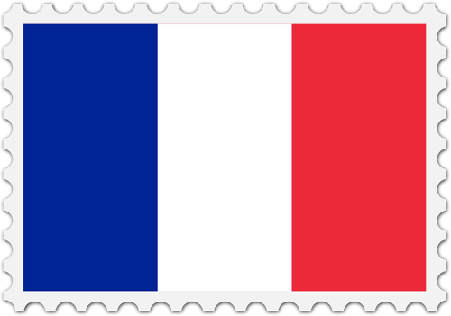 Frankreich Flagge Stempel