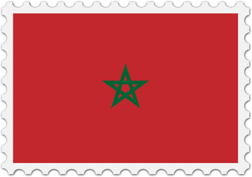 Marokko vlag stempel